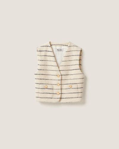 gilet miu miu|Miu Miu Waistcoats & Gilets for Women .